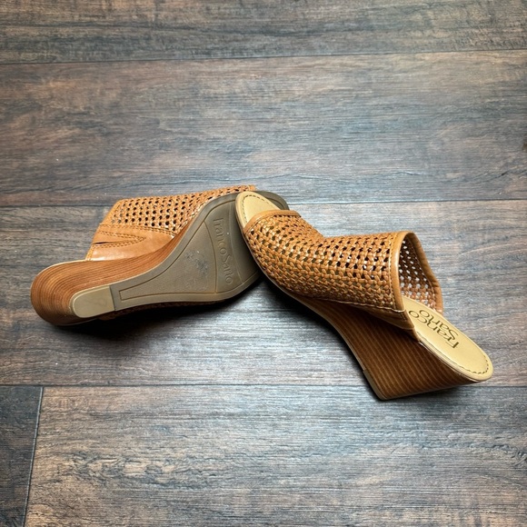 Franco Sarto Women Tan Woven Slide Sandals Size 5.5 - Picture 6 of 11